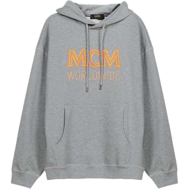 MCM MCM Sweatshirts Men's Gray Hooded Moderate Regular