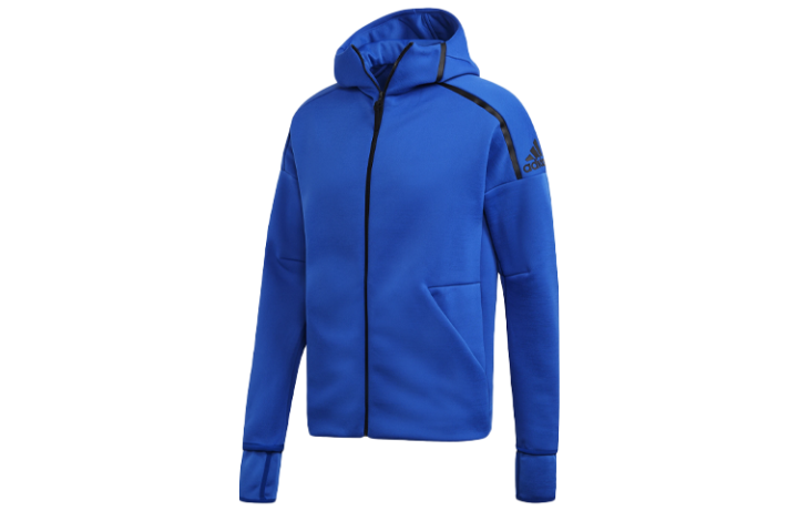 Adidas Adidas Jackets Men's Blue Hooded Moderate Workwear