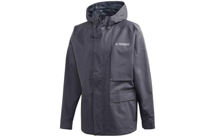 Adidas Adidas Jackets Men's Dark Heather Gray Hooded Moderate Instructor