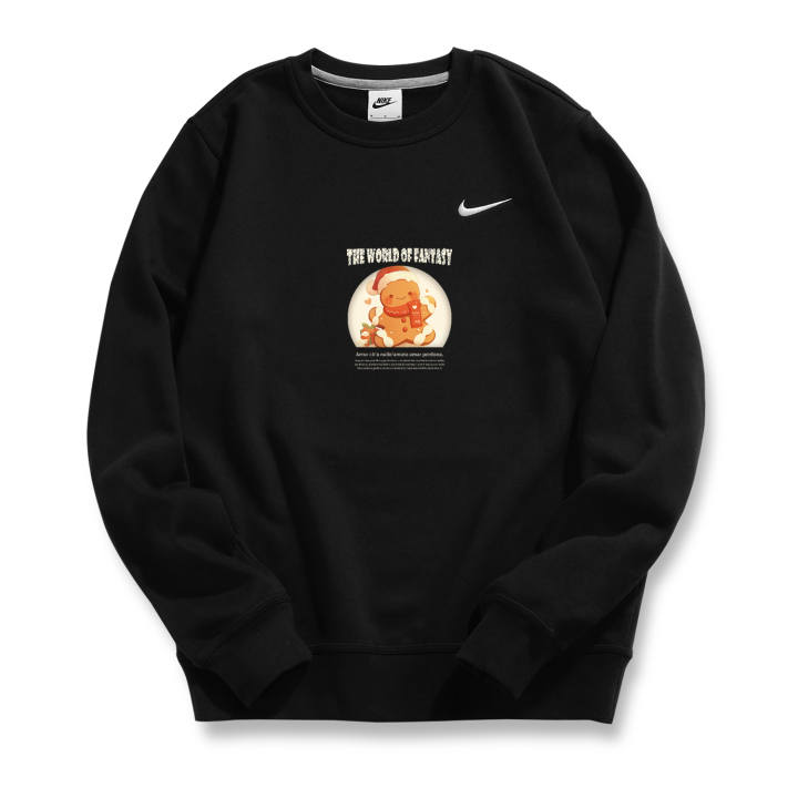 Nike Nike Sweatshirts Unisex Black Crew Neck Moderate Regular