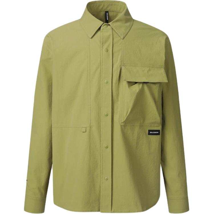 SALOMON SLATE ACTIVE SHIRTS M Shirt Men's Olive Green