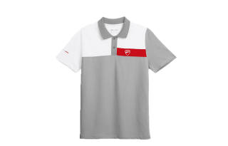 Ducati Polo Shirts Unisex Gray Polo Collar Moderate Straight Fit