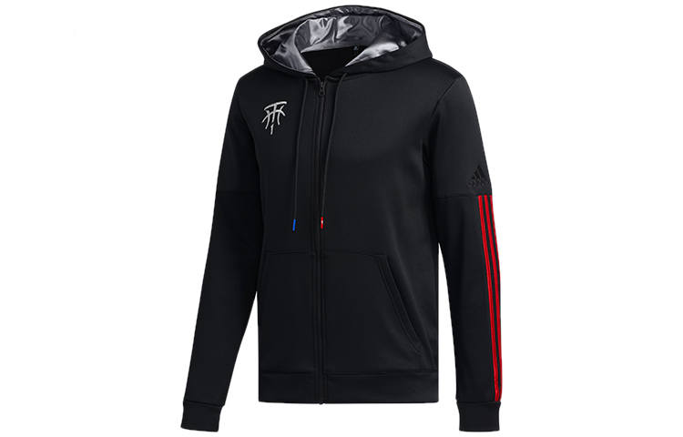 Adidas Adidas Jackets Men's Black Hooded Moderate Other