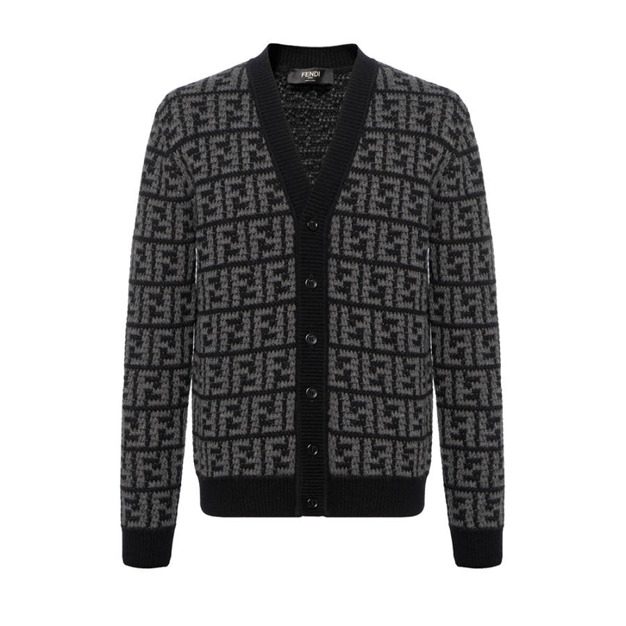FENDI FENDI Monogrammed Button-Up Cardigan