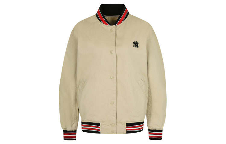 MLB MLB Base Logo Jackets Unisex Khaki Baseball Collar Moderate