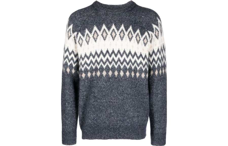 Brunello Cucinelli Brunello Cucinelli Argyle Check Long Sleeved Jumper