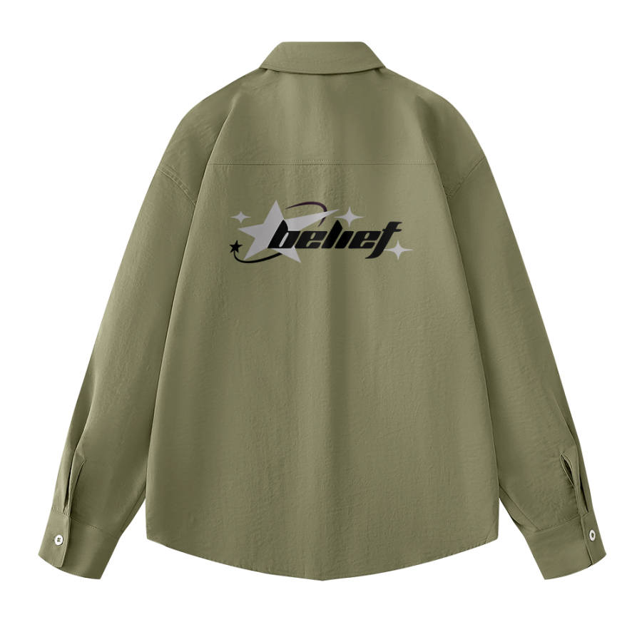 MINISO MINISO Shirts Unisex Lapel Thin Workwear