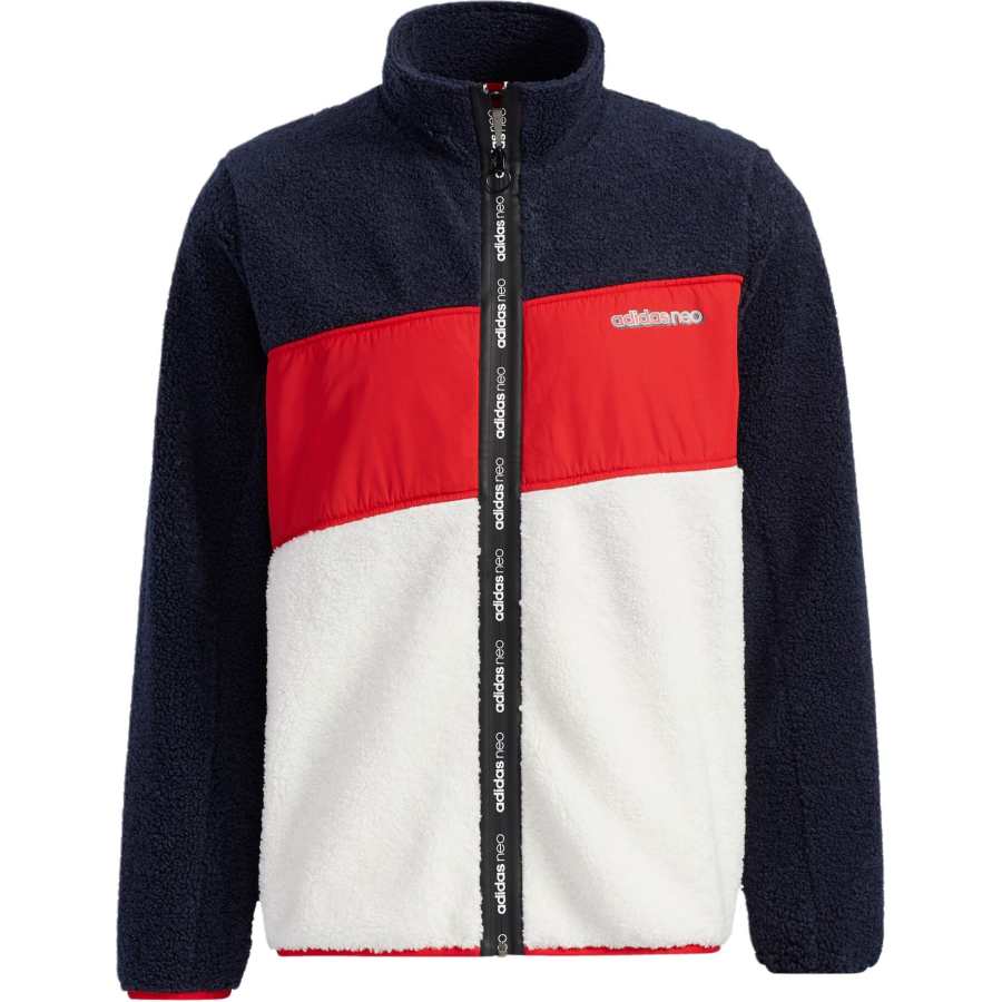 Adidas Neo Jackets Men's Red Blue White Multicolor Stand Collar Moderate Other