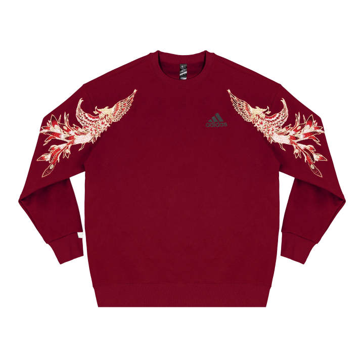 Adidas Adidas Sweatshirts Unisex Red Crew Neck Moderate Regular