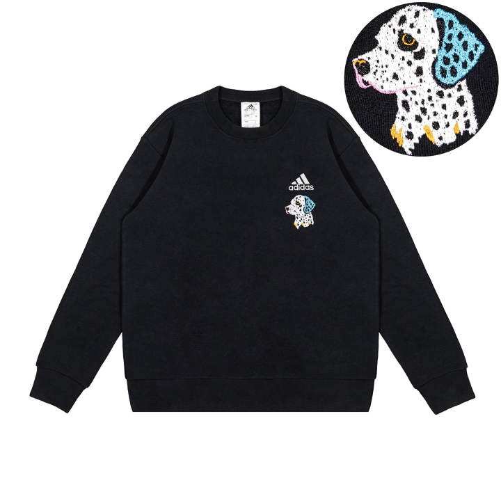 Adidas Adidas Sweatshirts Unisex Black Crew Neck Moderate Regular