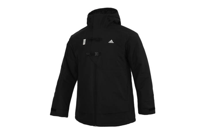 Adidas Adidas Jackets Men's Black Hooded Thickened Other