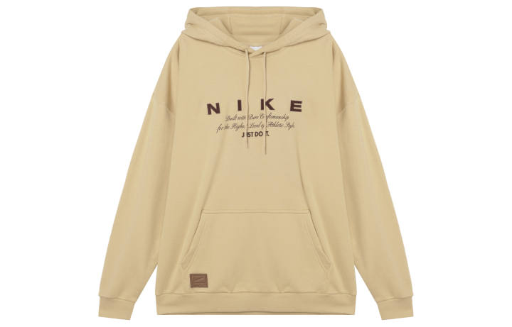 Nike Nike Sweatshirts Men's Khaki Hooded Moderate Regular