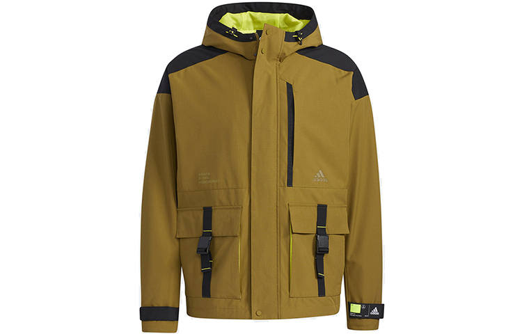 Adidas Adidas Jackets Men's Brown Hooded Moderate Workwear