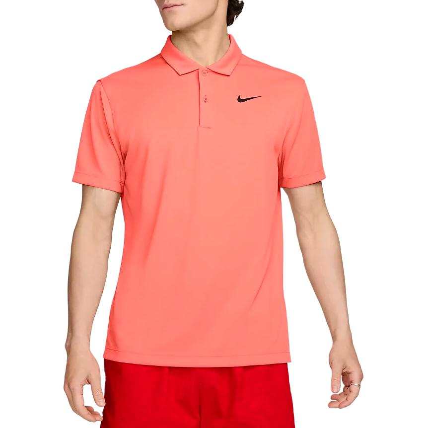 Nike Nike Polo Shirts Men's Red Polo Collar Moderate Straight Fit