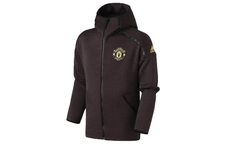 Adidas Adidas Manchester United Jackets Men's Carbon Black Hooded Moderate Other