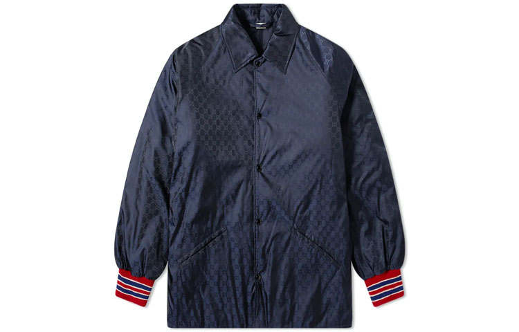 GUCCI Jackets & Coats Men's Marine Blue