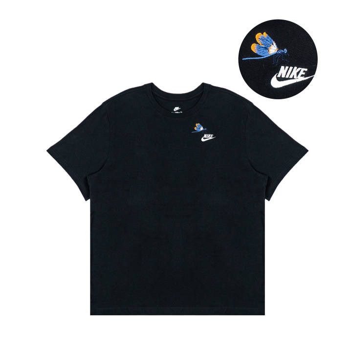 Nike Nike T Shirts Unisex Black Crew Neck Moderate Straight Fit