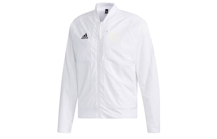 Adidas Adidas Jackets Men's White Baseball Collar Moderate Other