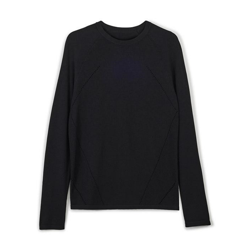 Y-3 Y 3 Knitwear Unisex Black Crew Neck Moderate Base Layer