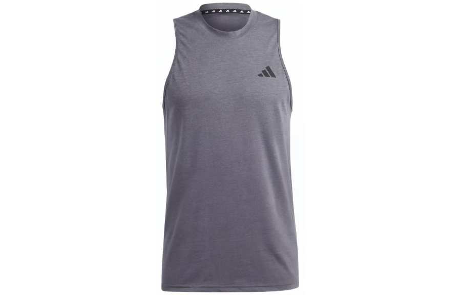 Adidas Adidas Tank Tops Men's Gray Crew Neck Moderate Straight Fit
