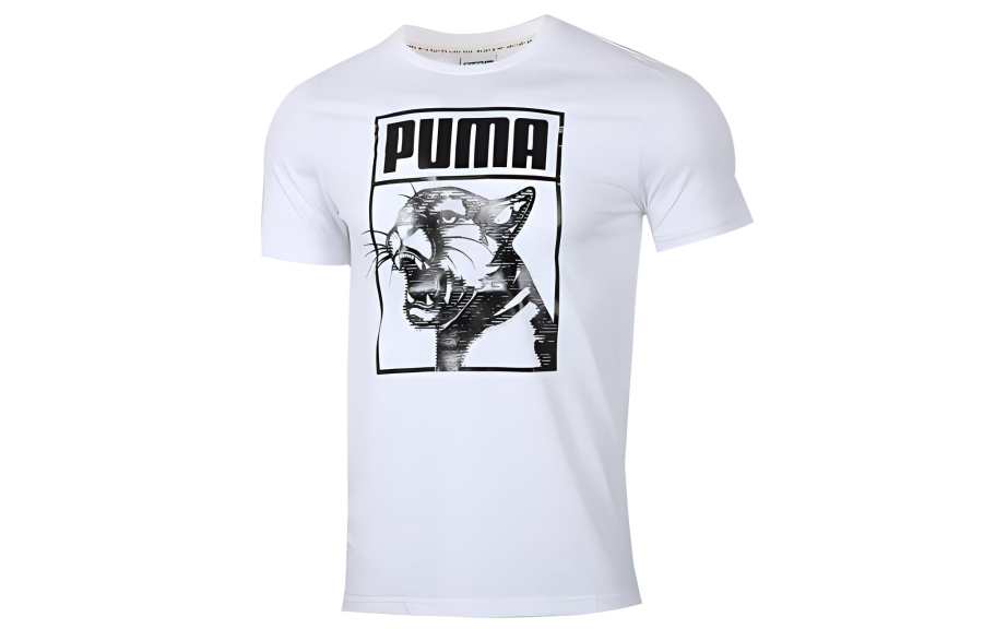 PUMA Set-in Sleeve T-Shirt Men's White