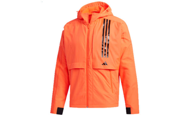 Adidas Adidas Jackets Men's Orange Red Hooded Moderate Other