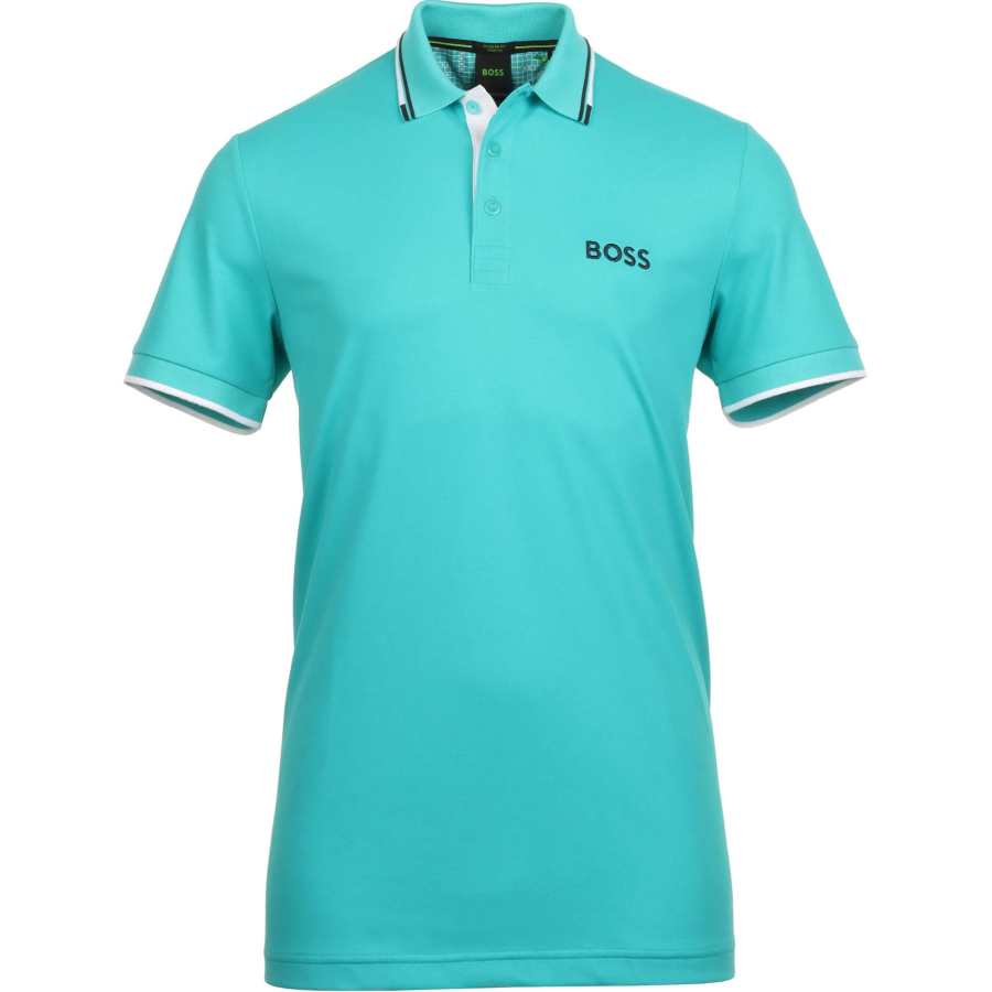 HUGO BOSS Polo Shirt Men's Turquoise