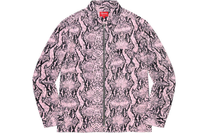 Supreme Supreme Snakeskin Corduroy Zip Up Shirt