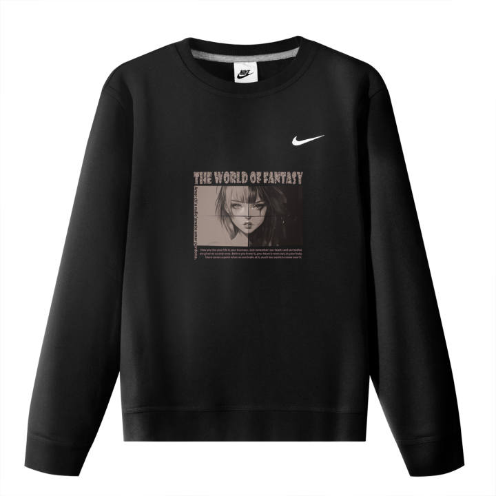 Nike Nike Sweatshirts Unisex Black Crew Neck Moderate Regular