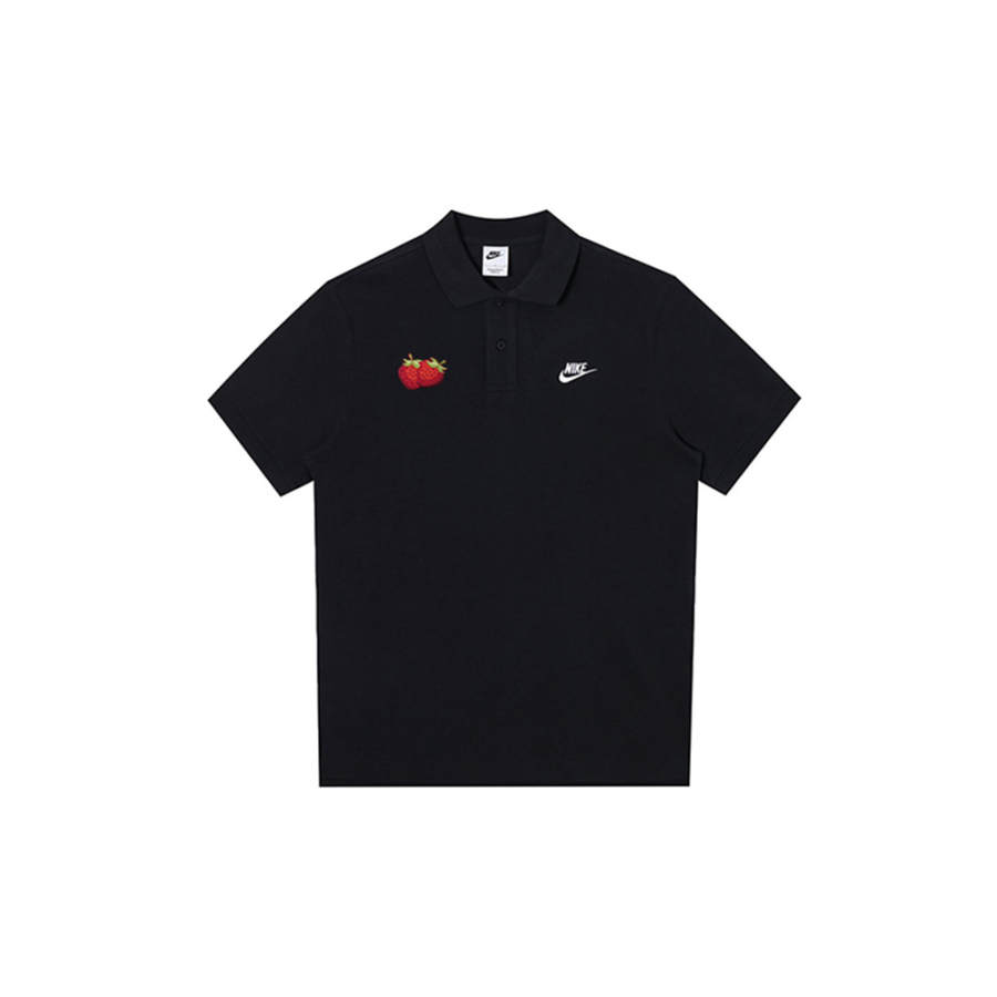 Nike Nike Polo Shirts Men's Black Polo Collar Moderate Straight Fit