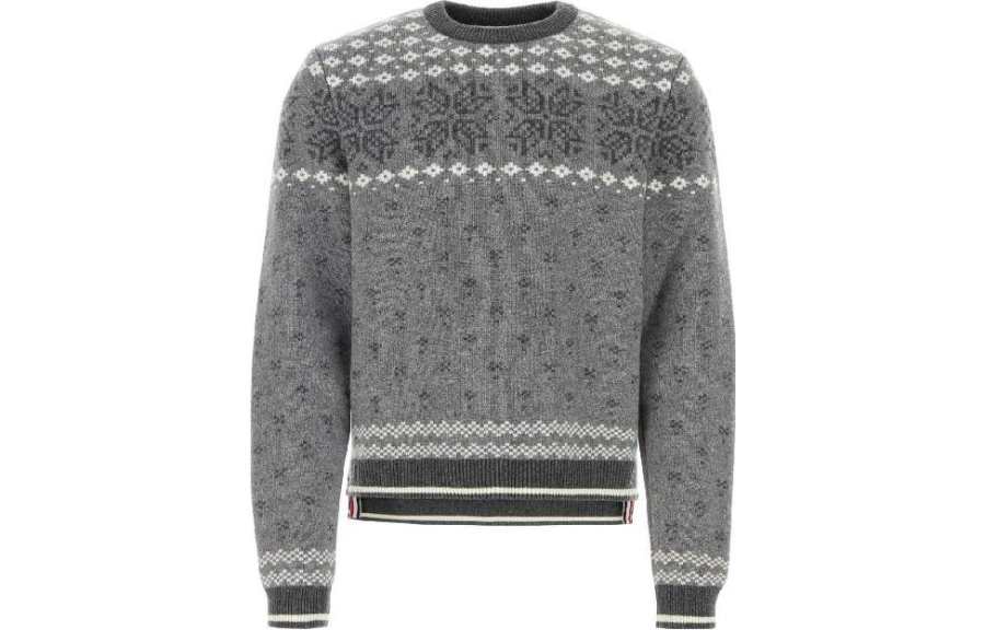 THOM BROWNE THOM BROWNE Pattern Knitted Sweater