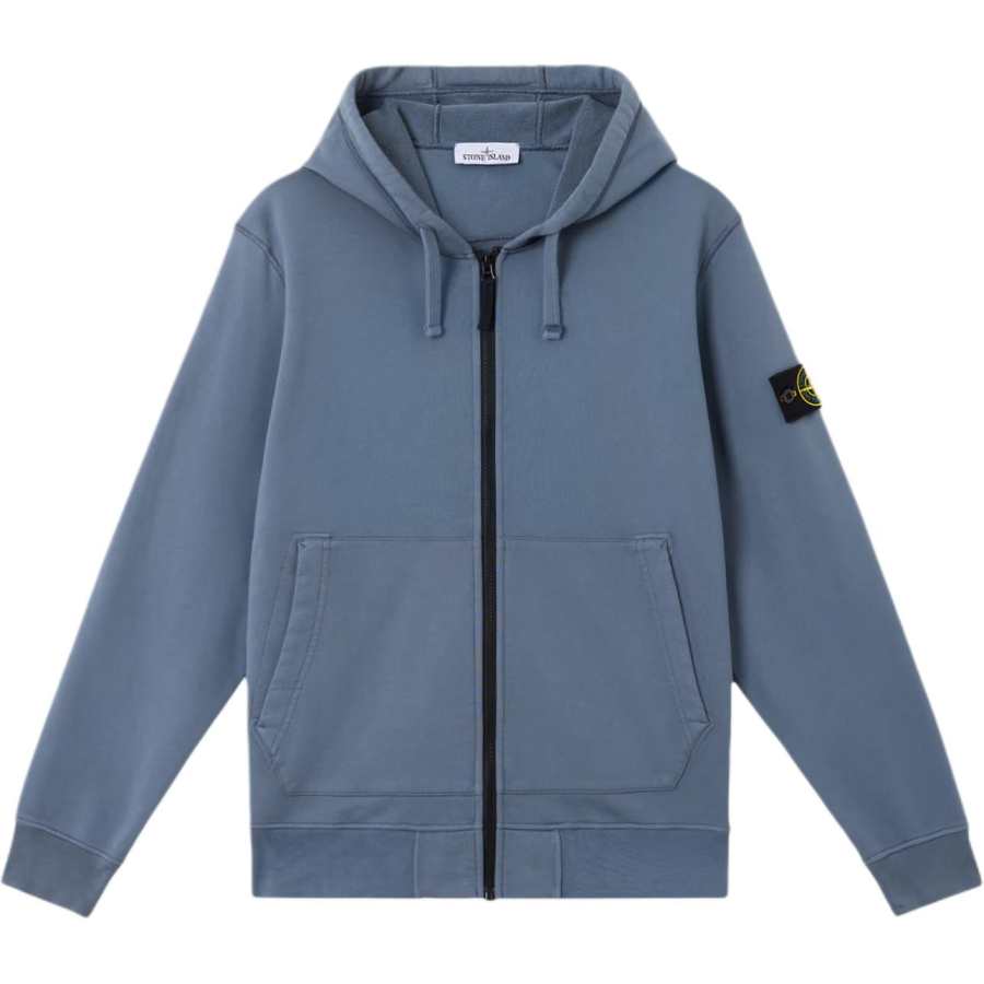 STONE ISLAND Compass Patch Zip Up Hoodie