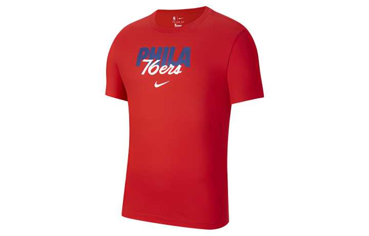 Nike Nike T Shirts Men's Red Crew Neck Moderate Straight Fit