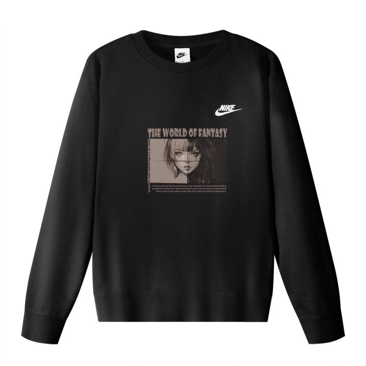 Nike Nike Sweatshirts Unisex Black Crew Neck Moderate Regular