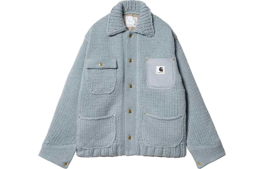 Sacai X Carhartt Wip Knit Michigan Jacket