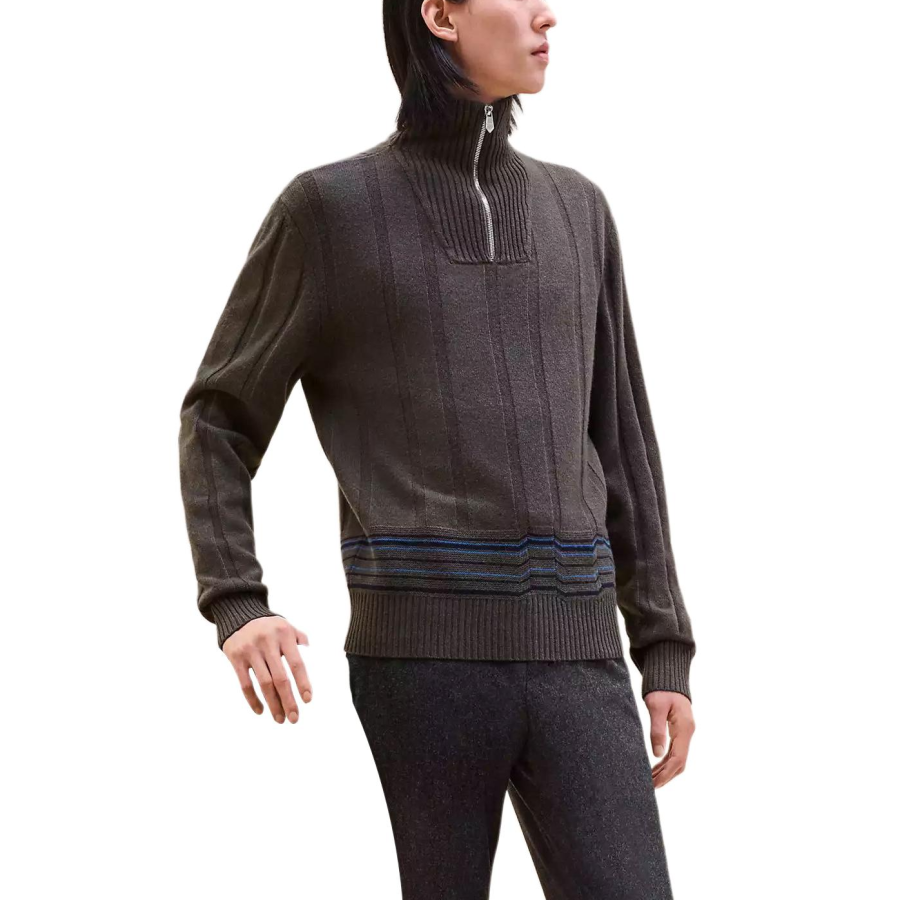 HERMES HERMES Sweater Men's Basalt Color