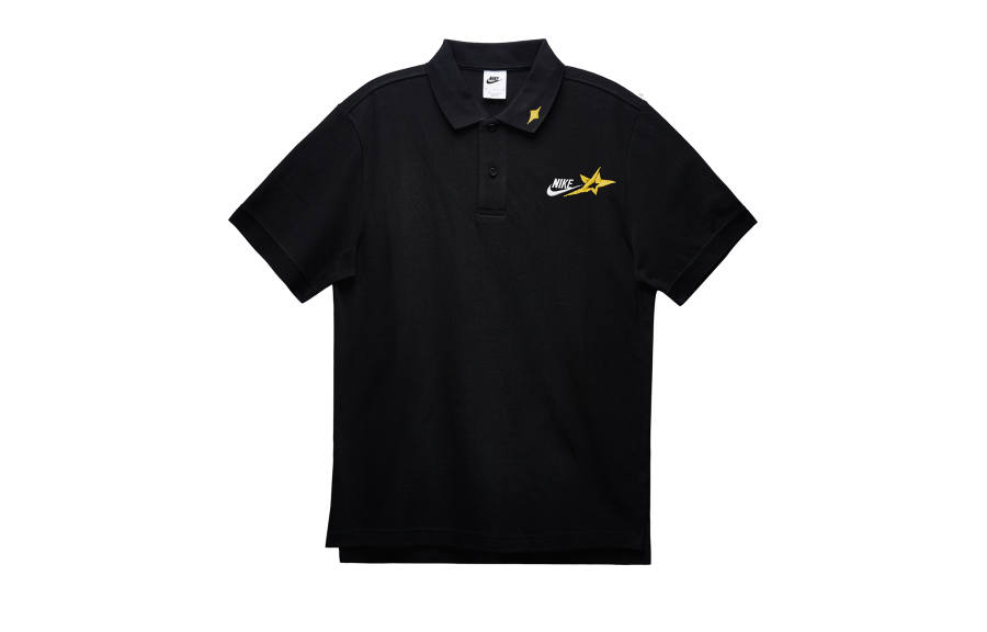 Nike Nike Polo Shirts Men's Black Polo Collar Moderate Straight Fit
