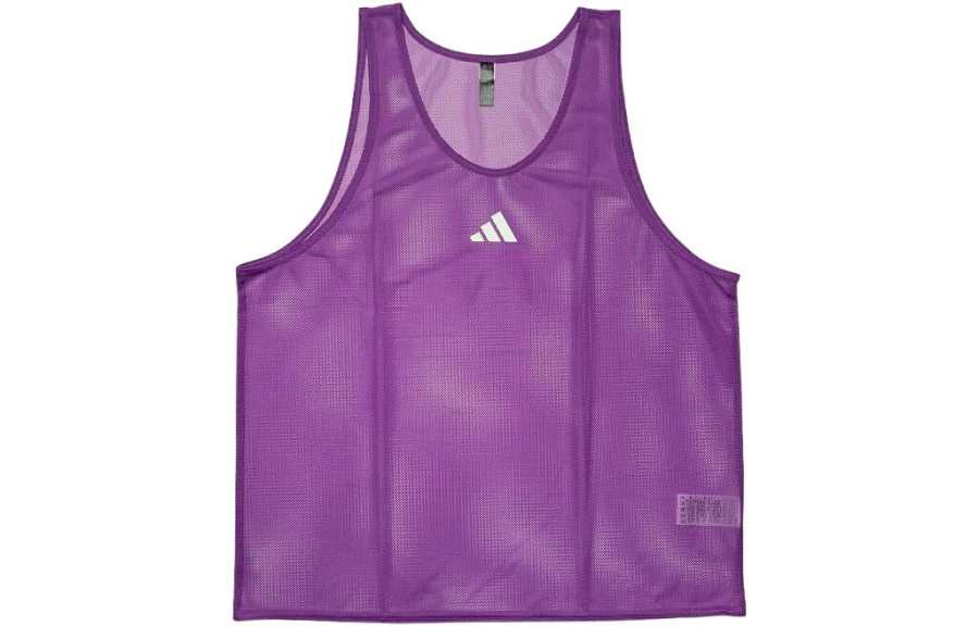 Adidas Adidas Tank Tops Men's Purple Crew Neck Thin Straight Fit