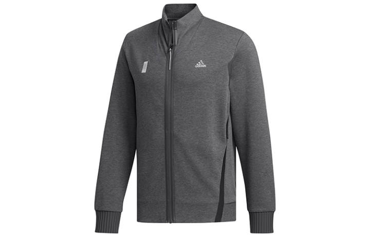 Adidas Adidas Jackets Men's Dark Heather Gray Stand Collar Moderate Other