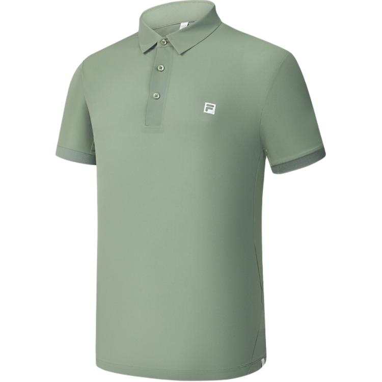 FILA Athletics Polo Shirt Men's Wave Gray Green