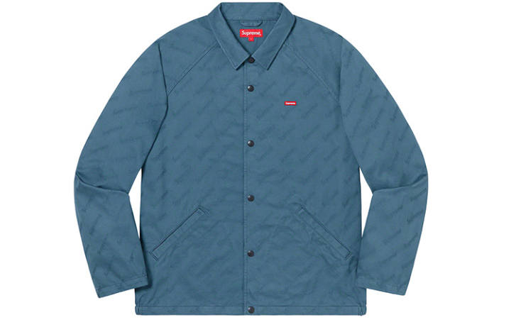 Supreme Supreme Snap Front Jacquard Logos Twill Jacket