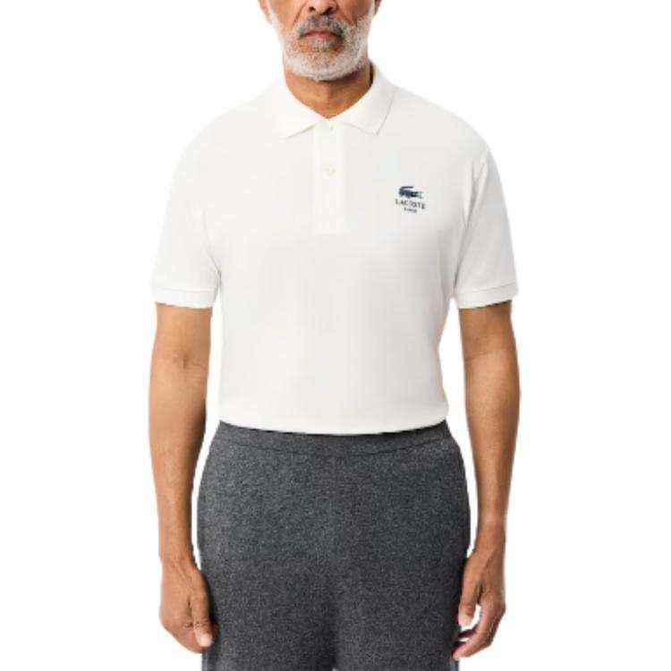 LACOSTE Classic Fit Signature Print L.12.12 Polo Shirt