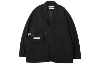 FPA Business Suit Loose Fit Workwear Jacket Unisex Black