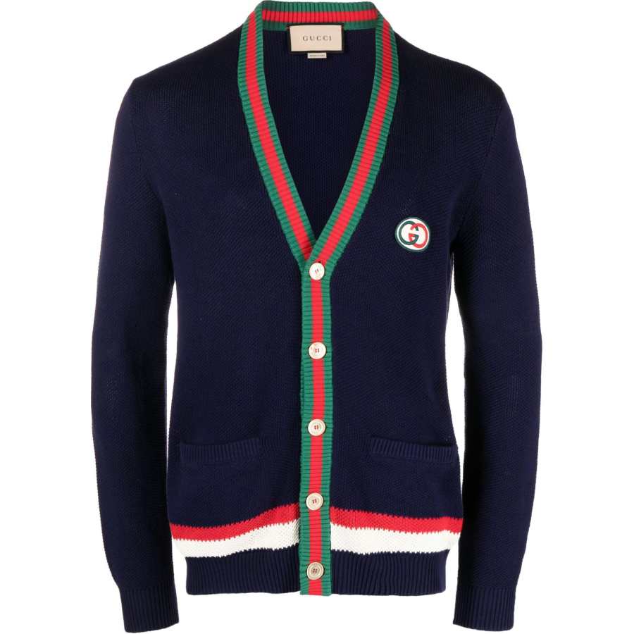GUCCI FW23 Sweater Men's Dark Blue
