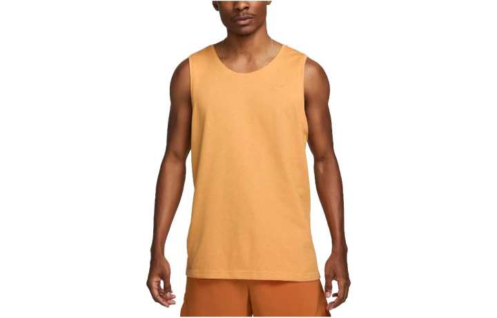 Nike Nike Tank Tops Men's Gold Crew Neck Thin Straight Fit