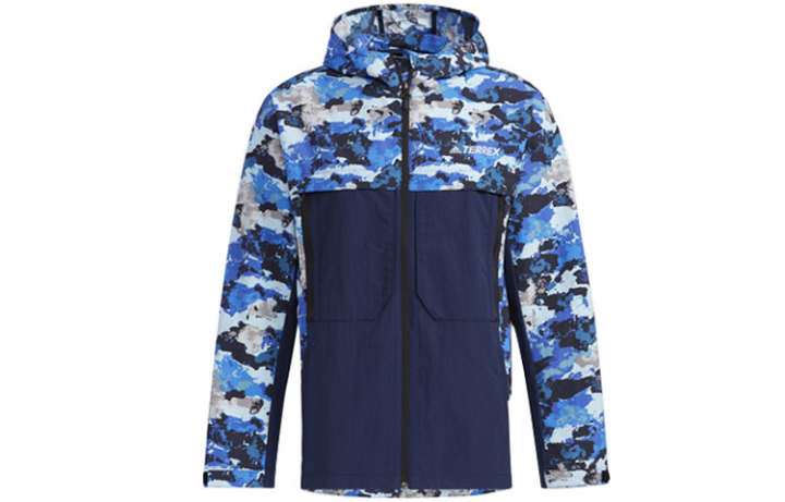 Adidas Adidas Jackets Men's Blue Hooded Moderate Other