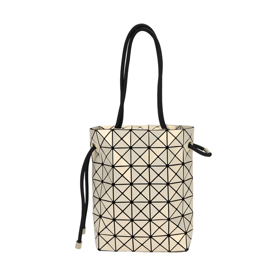 ISSEY MIYAKE Solid Polyester Bucket Bag, Handbag, Crossbody Bag, Shoulder Bag Regular Women's Butter Yellow