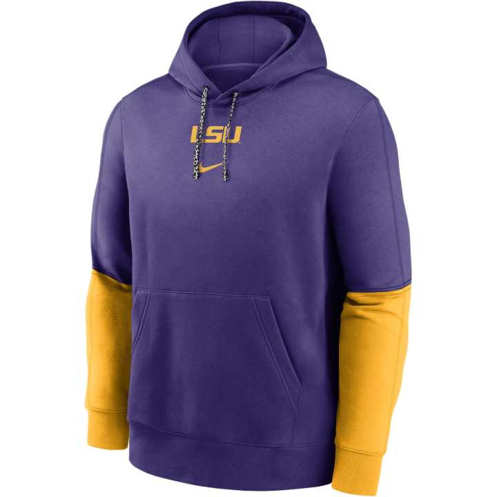 Nike Nike Lsu Tigers Sideline Team Issue Club Men's Nike College Pullover Hoodie