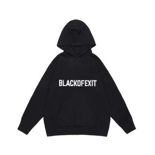 BLACK OF EXIT Knitwear Unisex Hooded Moderate Other