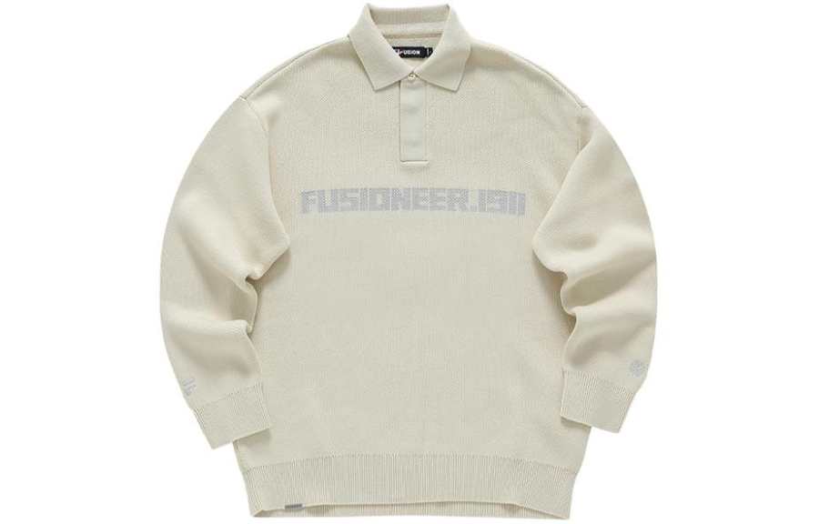 FILA FUSION Knitwear Unisex Gray Wheat